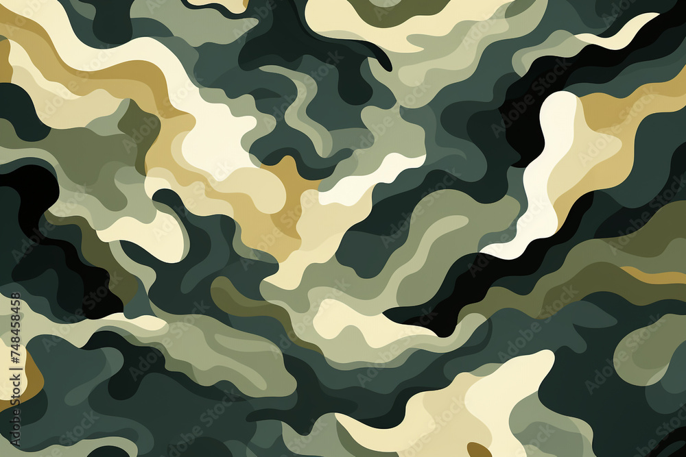 Naklejka premium camouflage seamless pattern