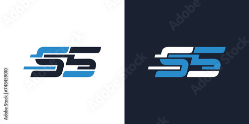 S5 icon logo vector illustration. Initial emblem photo