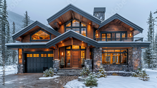 Canadian Rockies' Organic Architectural Charm