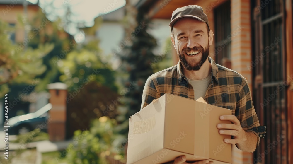 Delivery man send deliver express. online shop, paper container, takeaway, postman, delivery service, packages, electronic money, Digital paper bag, 3D, bag, customer, carrying Delivery man send deliver express. online shop, paper container, takeaway, postman, delivery service, packages, electronic money, Digital paper bag, 3D, bag, customer, carrying