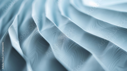 A closeup of a pleated window shade showcasing its neat folds and smooth uniform appearance.