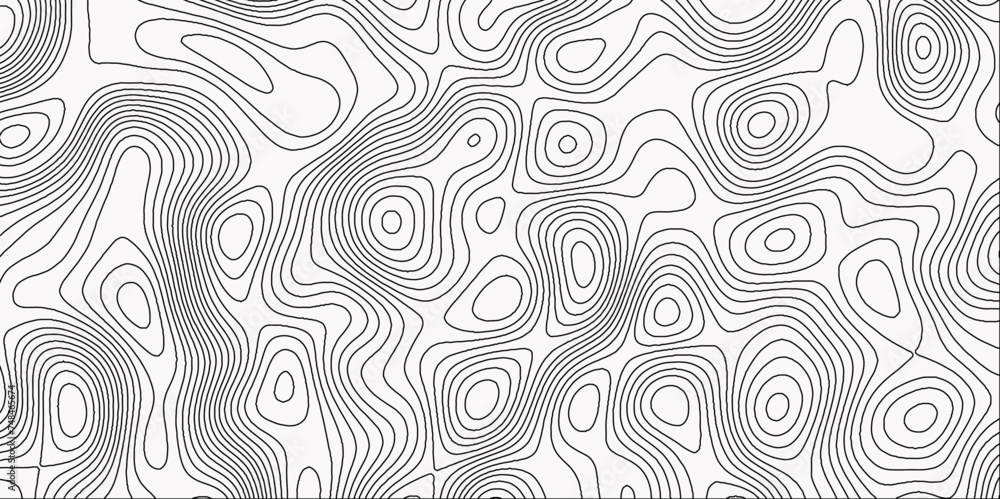 Topographic Map in Contour Line Light Topographic White seamless marble texture. Black-white background from Ocean topographic. Geographic mountain on a white Map topo Gradient multicolor.