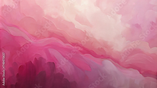 Watercolor Sky Texture with Pink Clouds photo