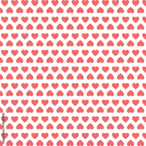 pattern with pink hearts