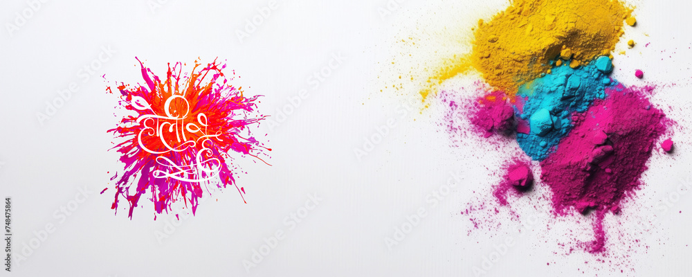 Colorful Powdered Paint Explosion