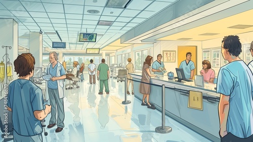 An artistic interpretation of a world where healthcare is accessible to all