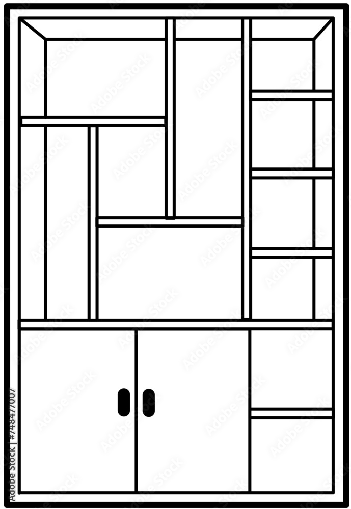 modern, furniture, cabinet storage, buffet, outline modern, furniture, cabinet storage, buffet, outline