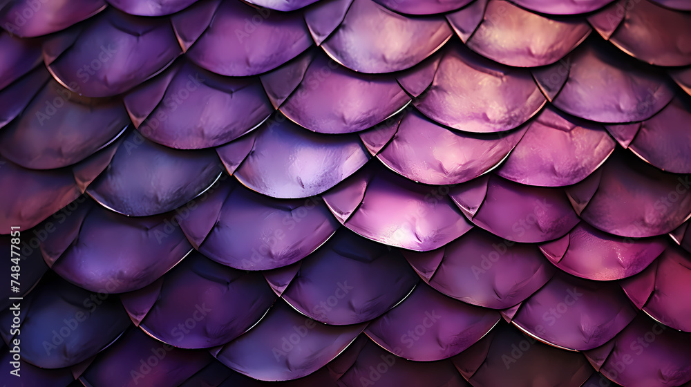 Close-up texture of scales with metallic shine Close-up texture of scales with metallic shine
