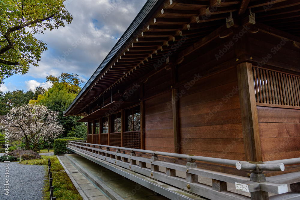 Jonangu Shinto Shrine from Heian period in southern Kyoto Japan Jonangu Shinto Shrine from Heian period in southern Kyoto Japan