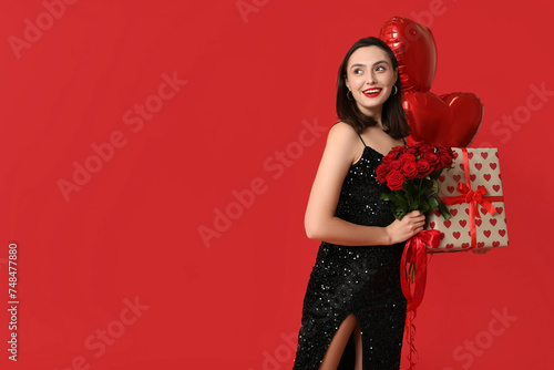 Beautiful young happy woman...