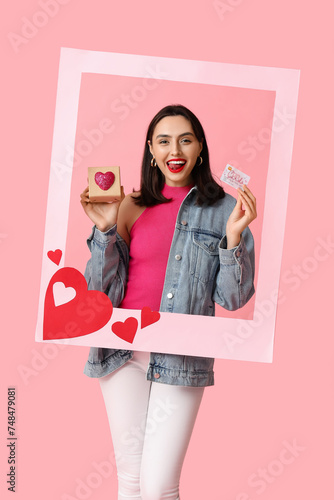Beautiful young happy woman...