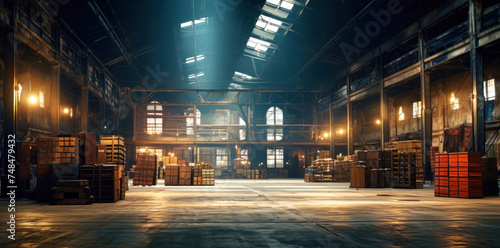 A Warehouse Filled With Boxes and Pallets