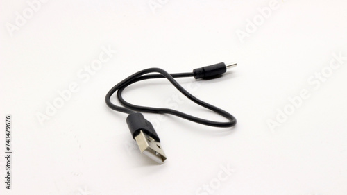 Type C data cable is black