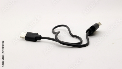 Type C data cable is black