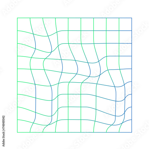 Grid Disorted Gradient photo