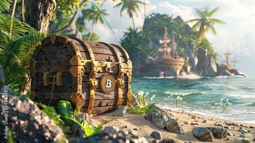 Pirate discovers Bitcoin treasure on an island old meets new world wealth