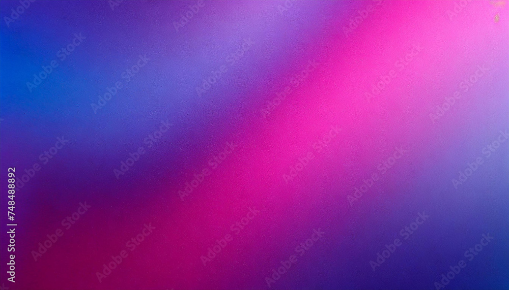 Fototapeta premium Vibrant Gradient: Abstract Pink, Magenta, Blue, and Purple Background with Grainy Texture