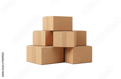 group of simple cardboard boxes