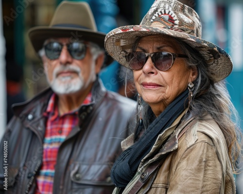 Happy Senior Man and Woman Enjoying Time Together Outdoors Portrait of Love, Friendship, and Wellness in Later Years