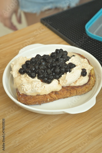 boba french toast cream cheese