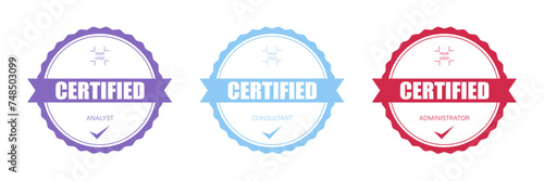 Elevate Success with Our Exquisite Round Certificates Vector Illustration Collection