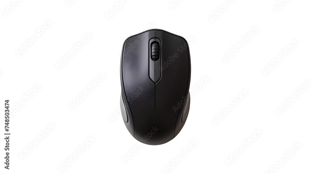 Computer mouse isolated on transparent background, top view Computer mouse isolated on transparent background, top view