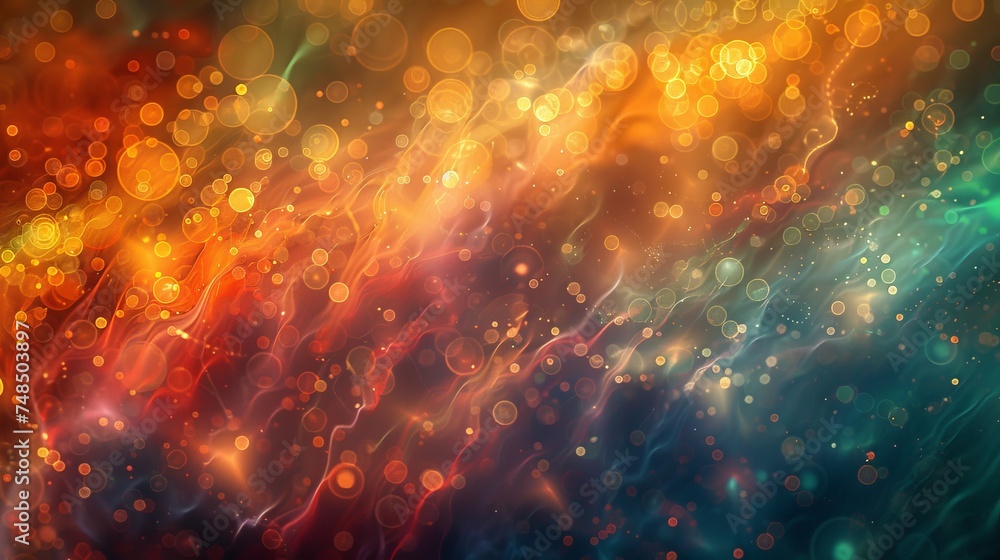 Fototapeta premium abstract art of light painting with bokeh, where textures and colors create a visual symphony