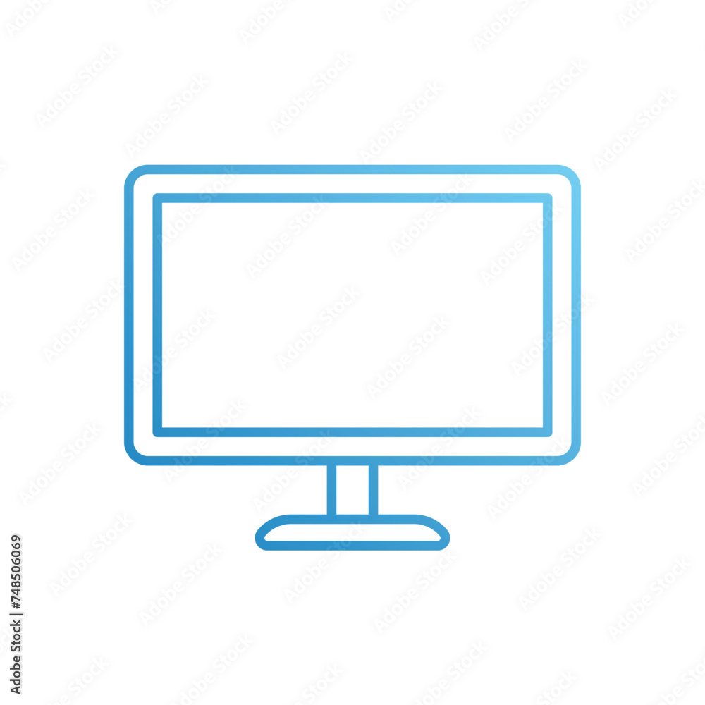 Monitor icon vector stock illustration Monitor icon vector stock illustration