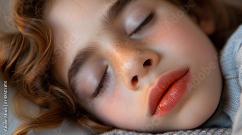Peaceful Slumber: A Child's Serene Nap Generative AI