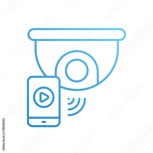 Security Camera icon vector stock illustration