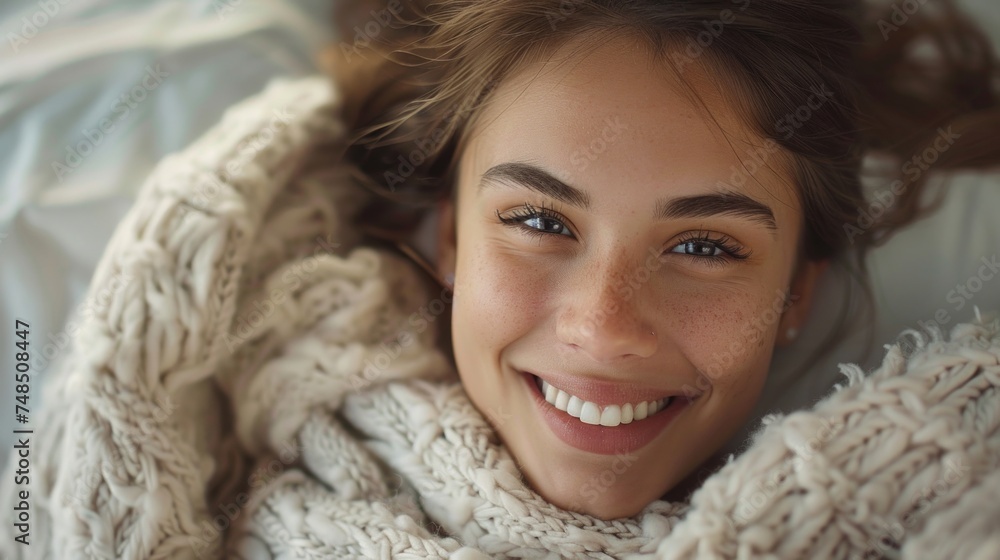Cozy Comfort: A Young Girl's Serene Moment Generative AI Cozy Comfort: A Young Girl's Serene Moment Generative AI
