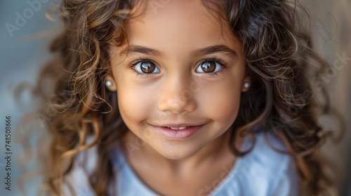 Joyful Child's Portrait Generative AI