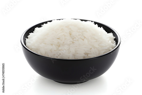 Wallpaper Mural photo a bowl of rice isolated on white background ai generated Torontodigital.ca
