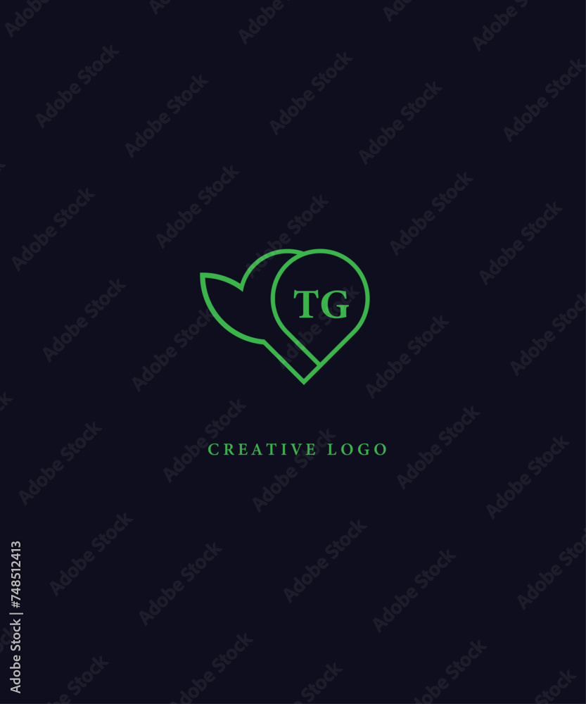 TG green logo Design. TG Vector logo design for business. TG green logo Design. TG Vector logo design for business.