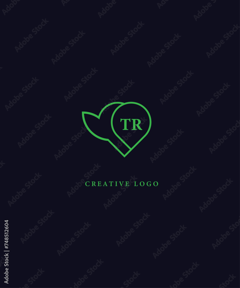 TR green logo Design. TR Vector logo design for business. TR green logo Design. TR Vector logo design for business.