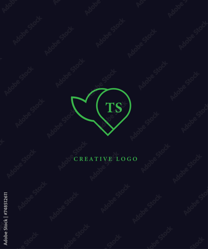 TS green logo Design. TS Vector logo design for business. TS green logo Design. TS Vector logo design for business.