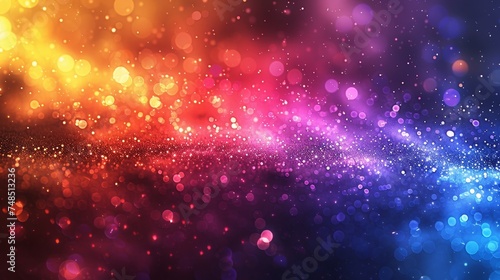 Illustrate the ethereal beauty of rainbow bokeh effects, where light transforms textures into a visual symphony