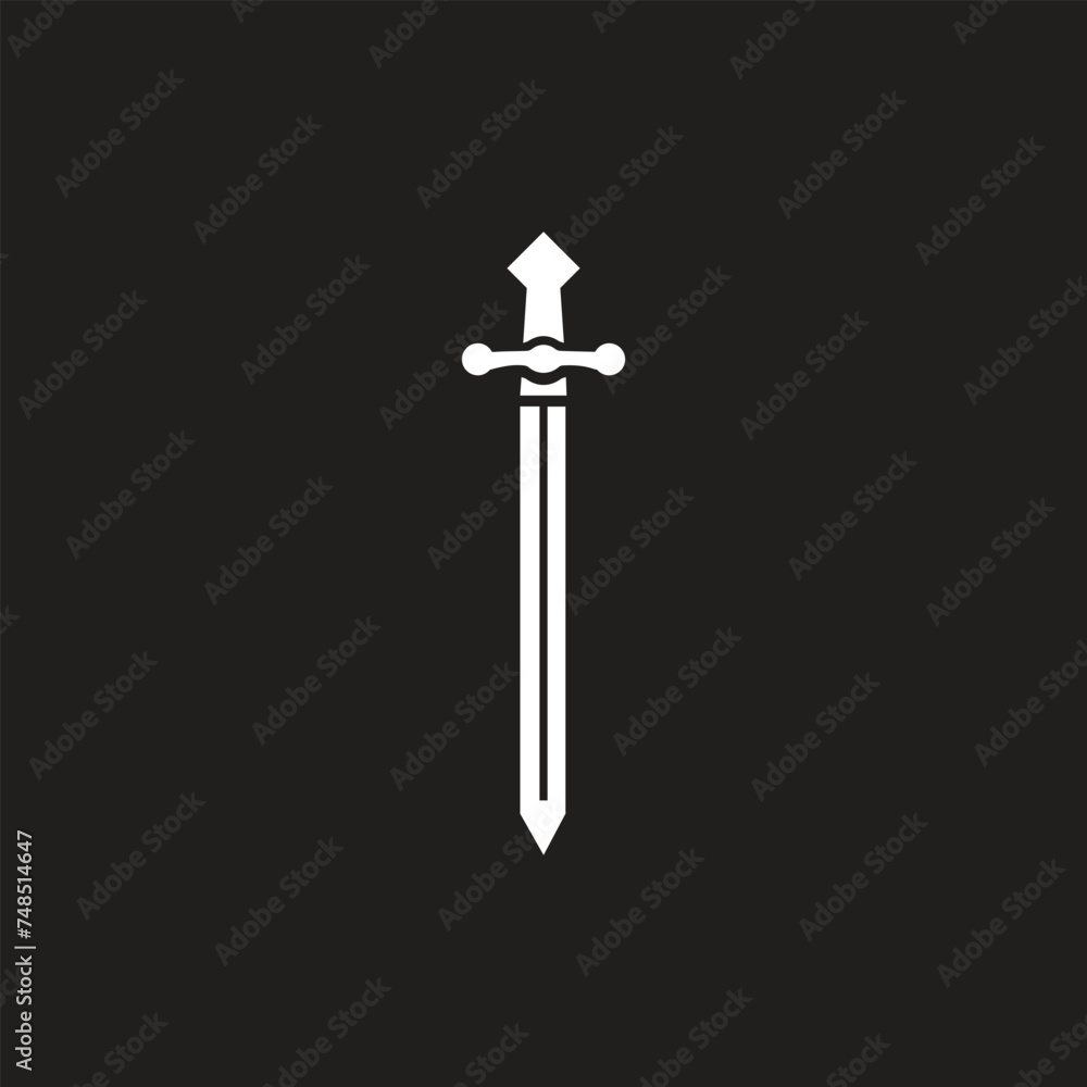 Swords in flat style and silhouettes isolated on white background. Icon set of ancient swords. Vector illustration. Medieval swords. Japanese sword katana. Swords in flat style and silhouettes isolated on white background. Icon set of ancient swords. Vector illustration. Medieval swords. Japanese sword katana.
