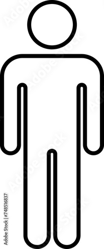 male pictogram icon
