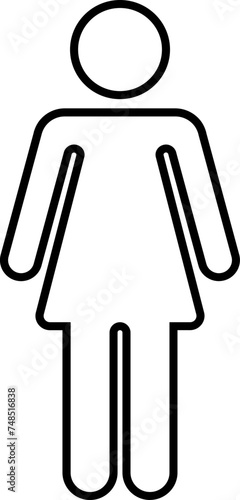 a female pictogram
