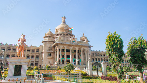 Vidhana Soudha is a building in Bangalore, India which serves as the seat of the state legislature of Karnataka. 
