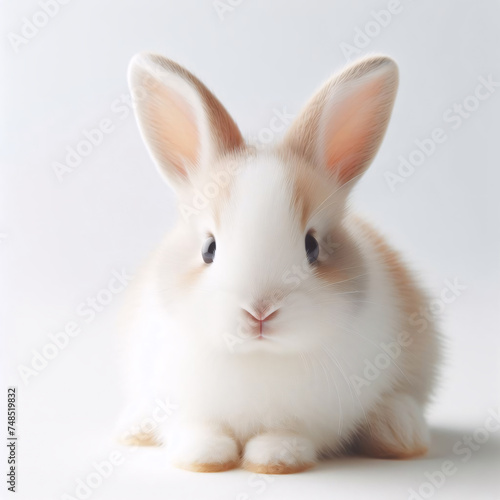 A cute little bunny on white background © Daniel Park