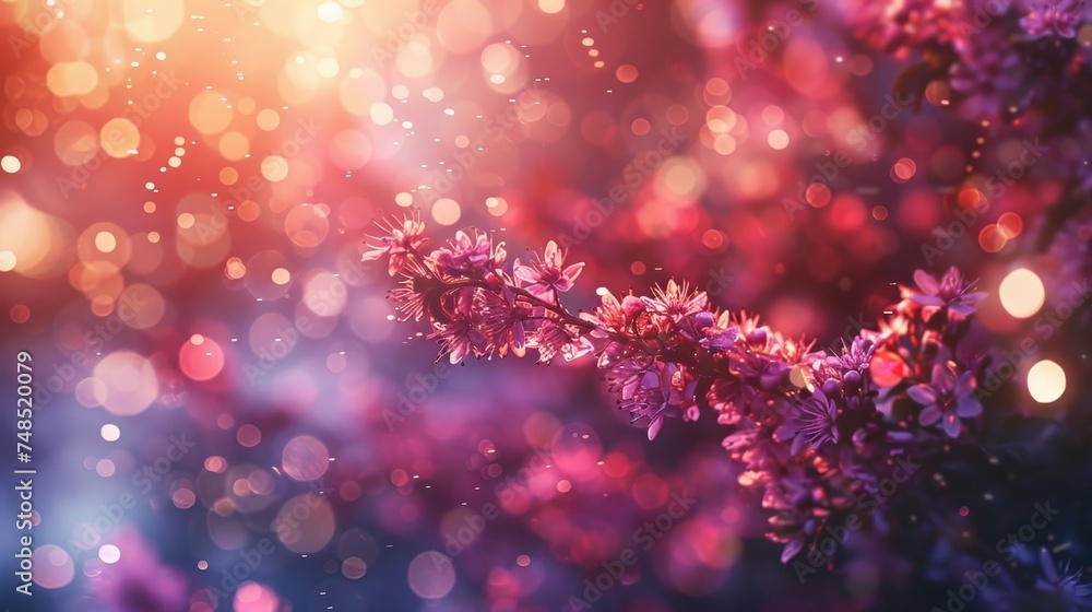Depict the serene beauty of bokeh backgrounds, where light and texture converge in harmony Depict the serene beauty of bokeh backgrounds, where light and texture converge in harmony