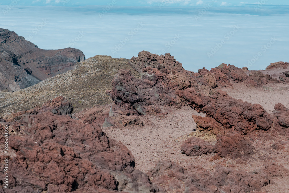 Volcanic rock at Haleakala National Park, Maui Hawaii
