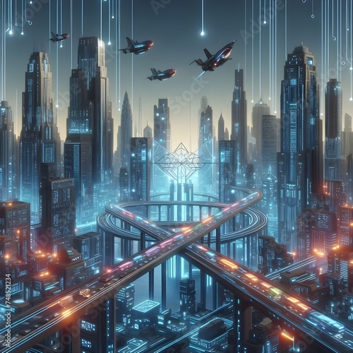 Virtual reality skyline
