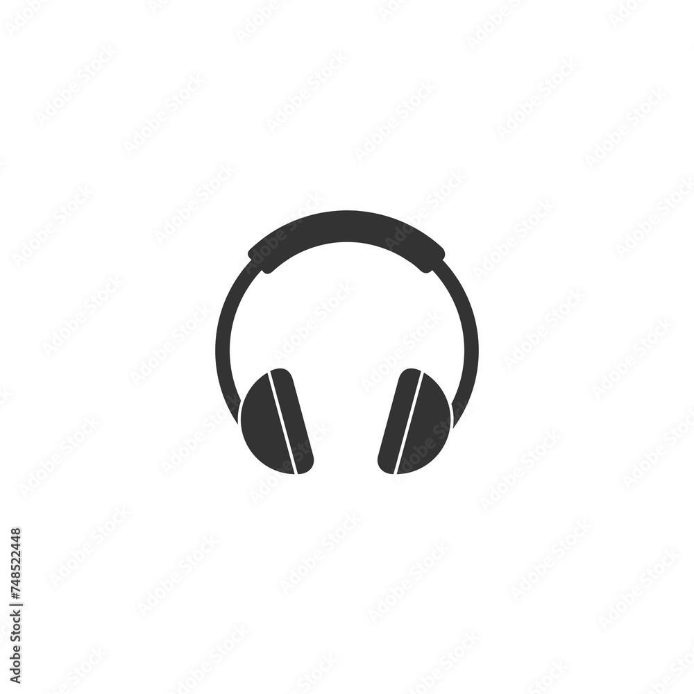 Headphone icon isolated on transparent background Headphone icon isolated on transparent background