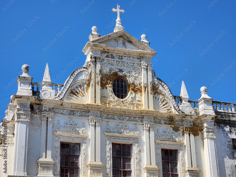 Fototapeta premium Diu, Dadra and Nagar Haveli and Daman and Diu India - Feb 23 2024: INS Khukri Memorial - Indo-Pakistani War memorial commemorating a frigate torpedoed by a Pakistani submarine in 1976.