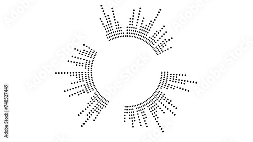 Circle sound wave. Audio music equalizer. Round circular icons set. Spectrum radial pattern and frequency frame. radio podcasts, music player, video editor, voice assistant, recorder. Vector design