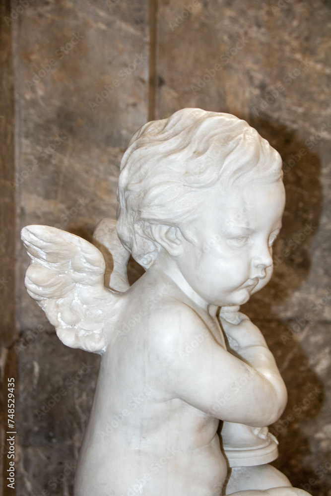 sculpure of an angel in the catheedral of Termini Imerese