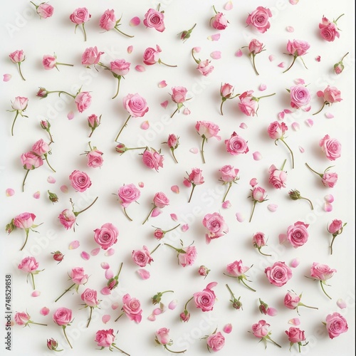flowers on a white background.
